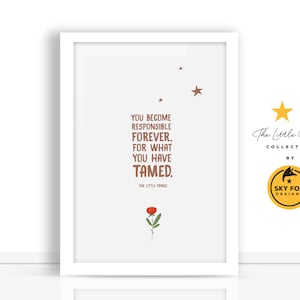 Rose - The Little Prince - Printable Art