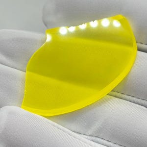 Czochralski - Lumogarnet GAGG Facet Rough Manmade Crystal Cutting Gems Cerium Fluorescent Lab Stone Lab Gemstones Laser Crystal 19.98g