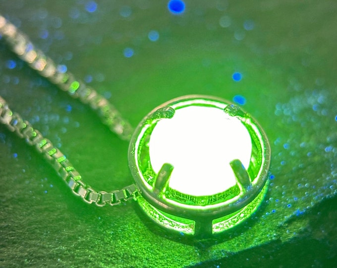 High Luminescence LUAG Lutetium Aluminum Gems Laser Crystal 1.74CT 6MM Fluorescent Lab