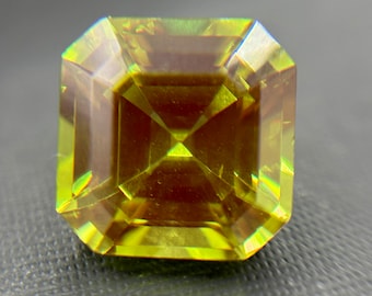 13.42ct LAB Vanadium YAG - Yttrium Aluminum Garnet - Pulled