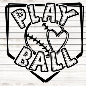 Play Ball popular trending Baseball svg