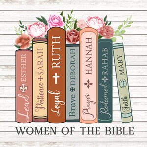 Women of the Bible Books DTF Print Ready to Press - Etsy