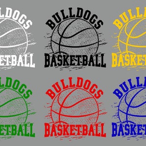 Bulldog Basketball DTF Transfer