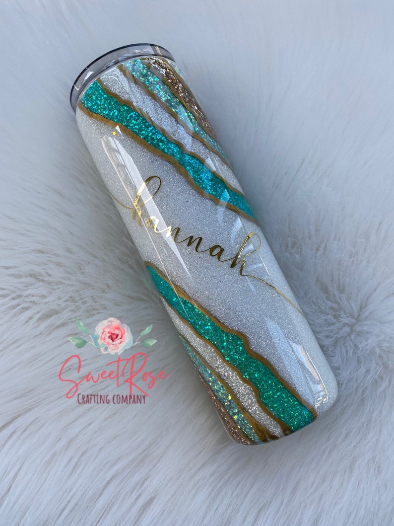 Teal Geode Tumbler
