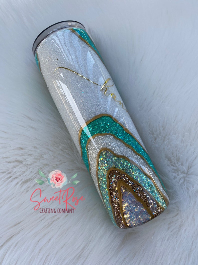 Teal Geode Tumbler