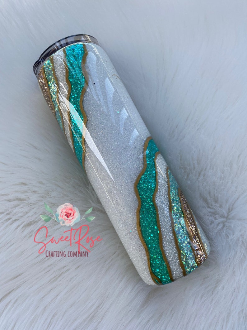 Teal Geode Tumbler