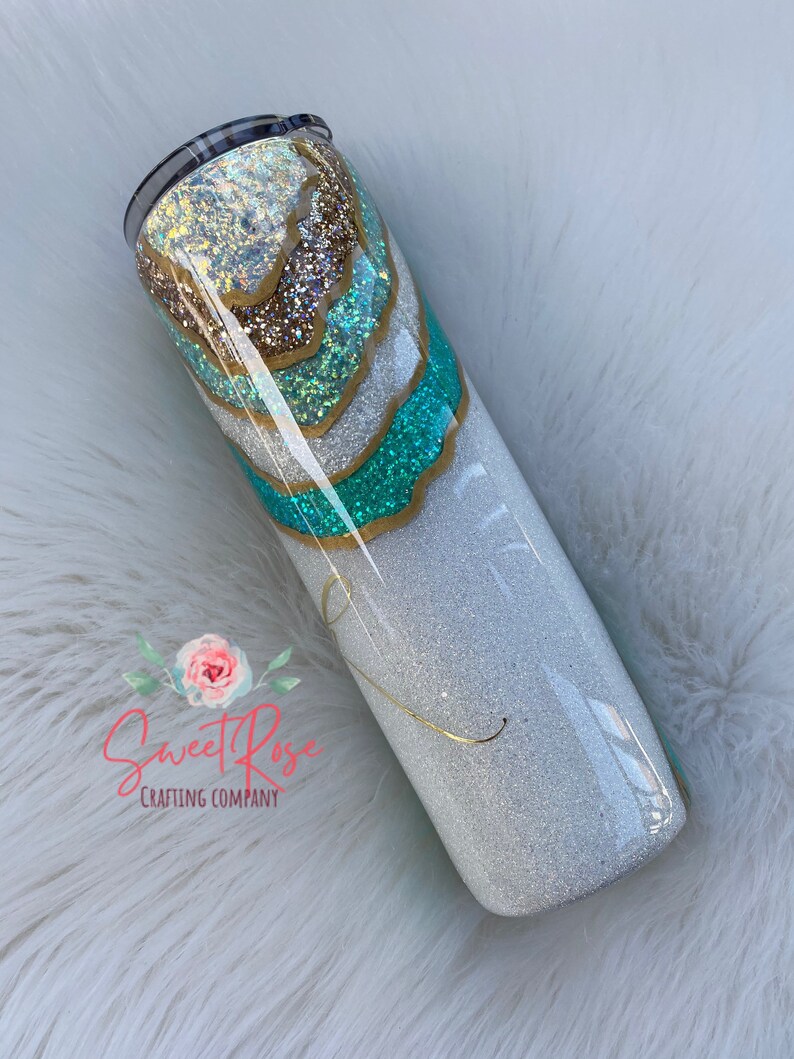 Teal Geode Tumbler