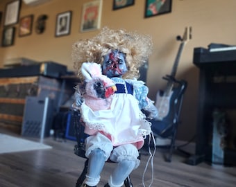 Creepy Doll, Creepy Cute Doll, Creepy Doll, Dead Doll, Horror Doll,  Halloween Doll,  Halloween Prop, Dark Home Decor, Scary Doll Collection