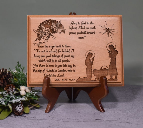 Messianic Christmas Manger Wall Plaque