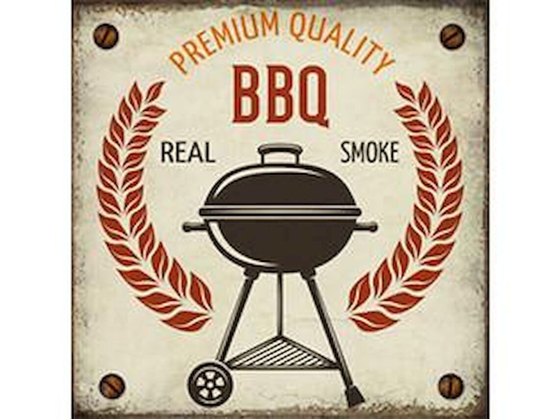 Custom premium Bbq Metal Sign - Etsy