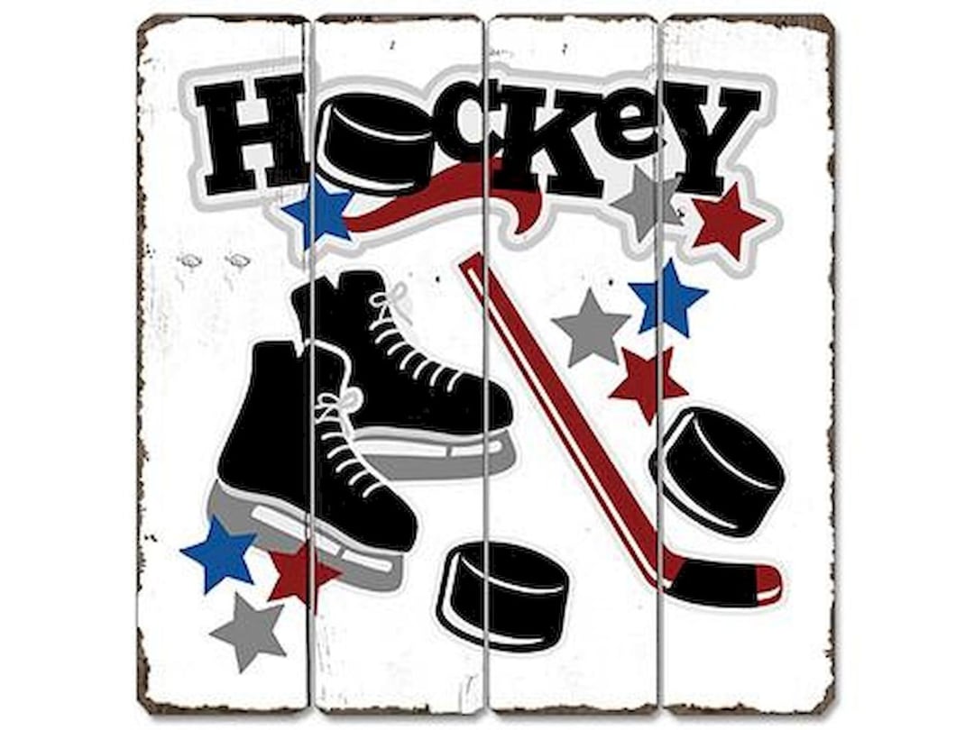 Custom hockey Wooden Sign - Etsy