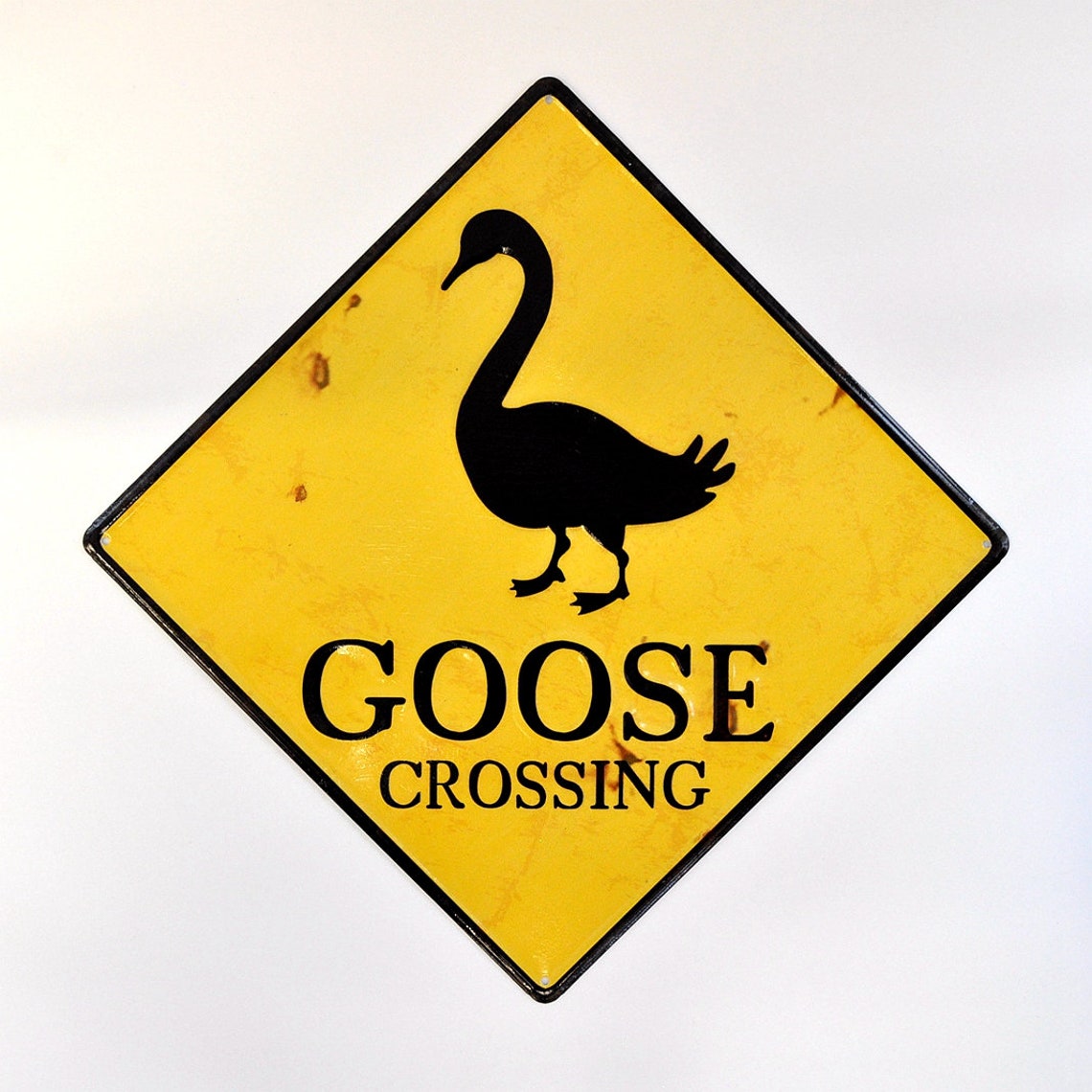 Custom goose Crossing Metal Sign Etsy