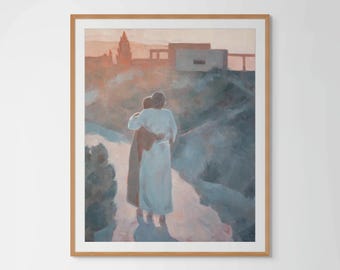 Prodigal Son Art Print | “Welcome Home” | Christian Painting of Jesus Christ | Archival Giclee Quality