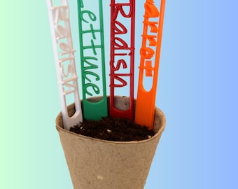 3D Printed Garden Markers: Colorful Plant Herb Labels
