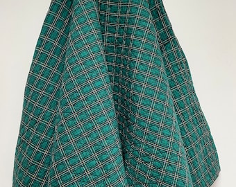 Vintage quilted circle skirt