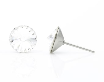 8 mm heldere Swarovski-kristallen studs | Moederdag cadeau-idee | Moederdag Sieraden Cadeau | Cadeautasvuller voor haar | Een sprankelend moederdagcadeau