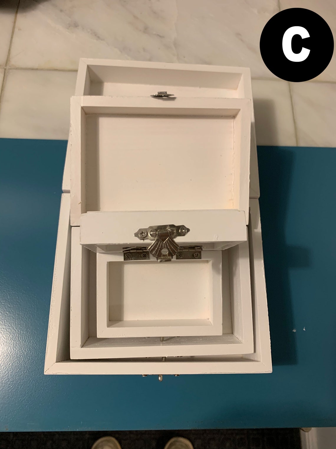 Set of 3 Nestable Wooden Boxes Etsy