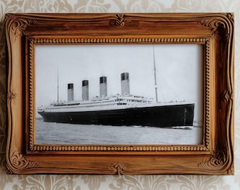 1912 Titanic Photograph | Famous Ocean Liner Departing Southampton on April 10 | 16.67&quot; x 12.26&quot; (42.34 cm x 31.14 cm) | Digital Download