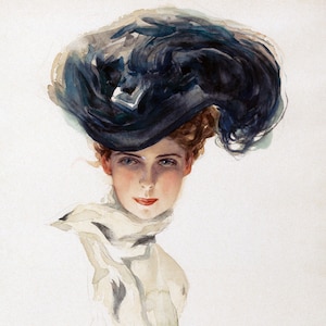 1907 Harrison Fisher Print | Fisher Girl | Digital Download