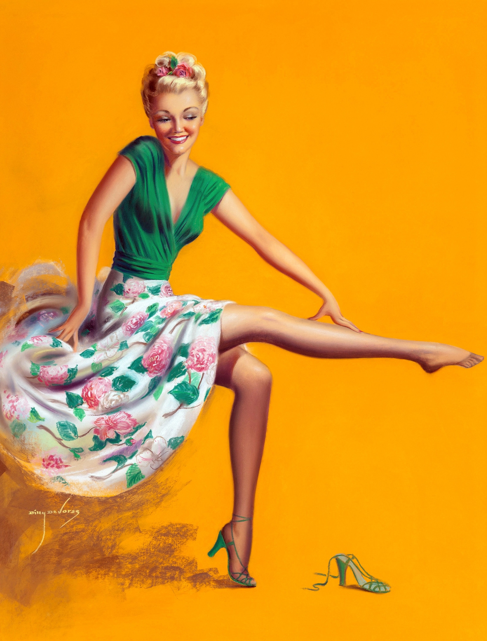 1940 Vintage Pin-up Print A Real Leg Show | Etsy