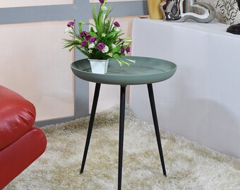 Green Side Table Etsy
