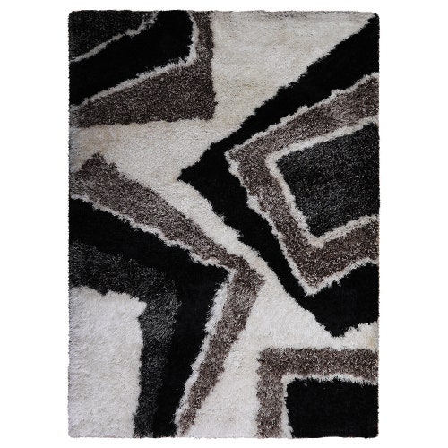 Hand Tufted Shag Polyester Area Rug shops Contemporary Multicolor BBH Homes BBK00075
