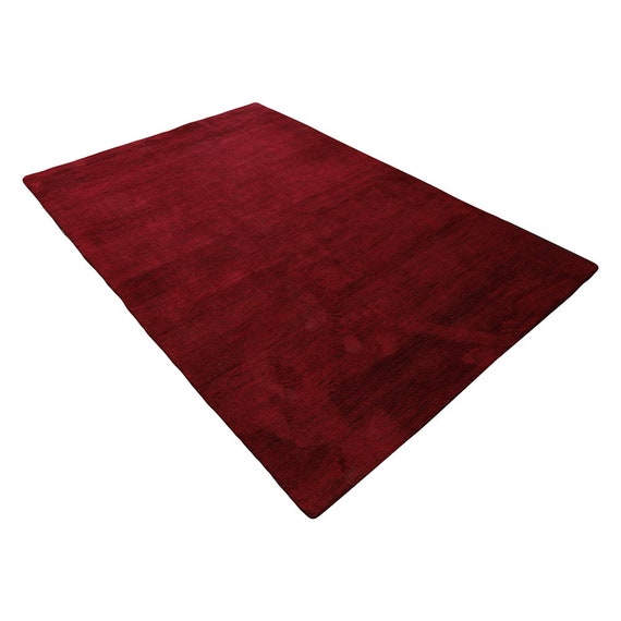 Magma Red & Multi Hand-tufted 100% Wool Handmade Area Rug 