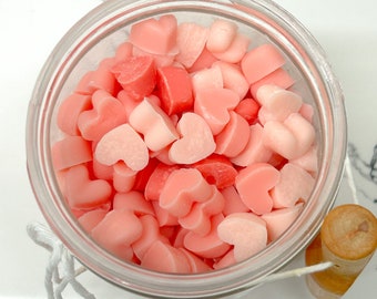 Pink Sugar Soy Wax Melts | Best Selling Mini Soy Wax Melt | Cute Heart Melts | Hand Poured Soy Wax | Sweet | Natural