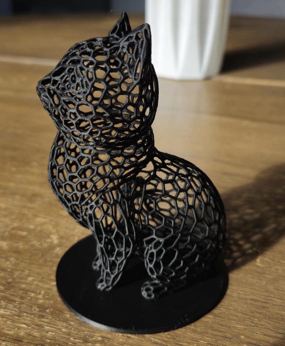 Decorative Cat 15cm, 10cm, 5cm - 3D Printed Cat Figurine
