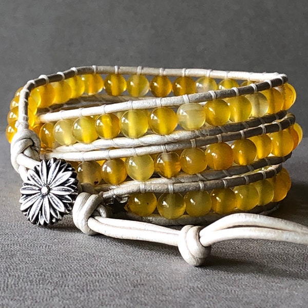 Wrap Bracelet Button Etsy