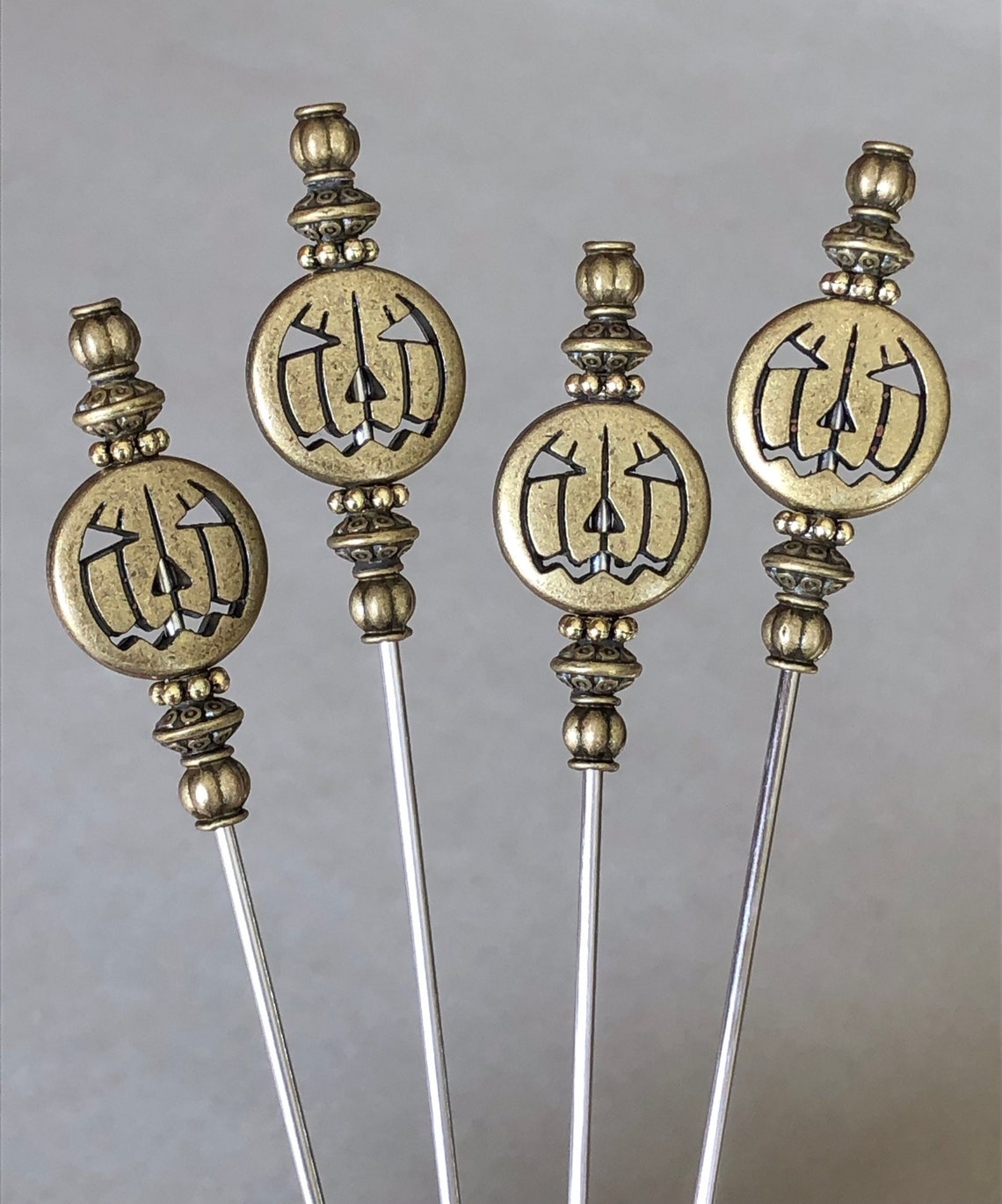 Cocktail picks food picks jackolantern pumpkins Etsy