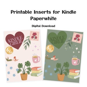 Printable Kindle Paperwhite Signature Inserts | DIGITAL DOWNLOAD