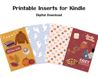 Inserti stampabili per Kindle Fall Vibes / DOWNLOAD DIGITALE