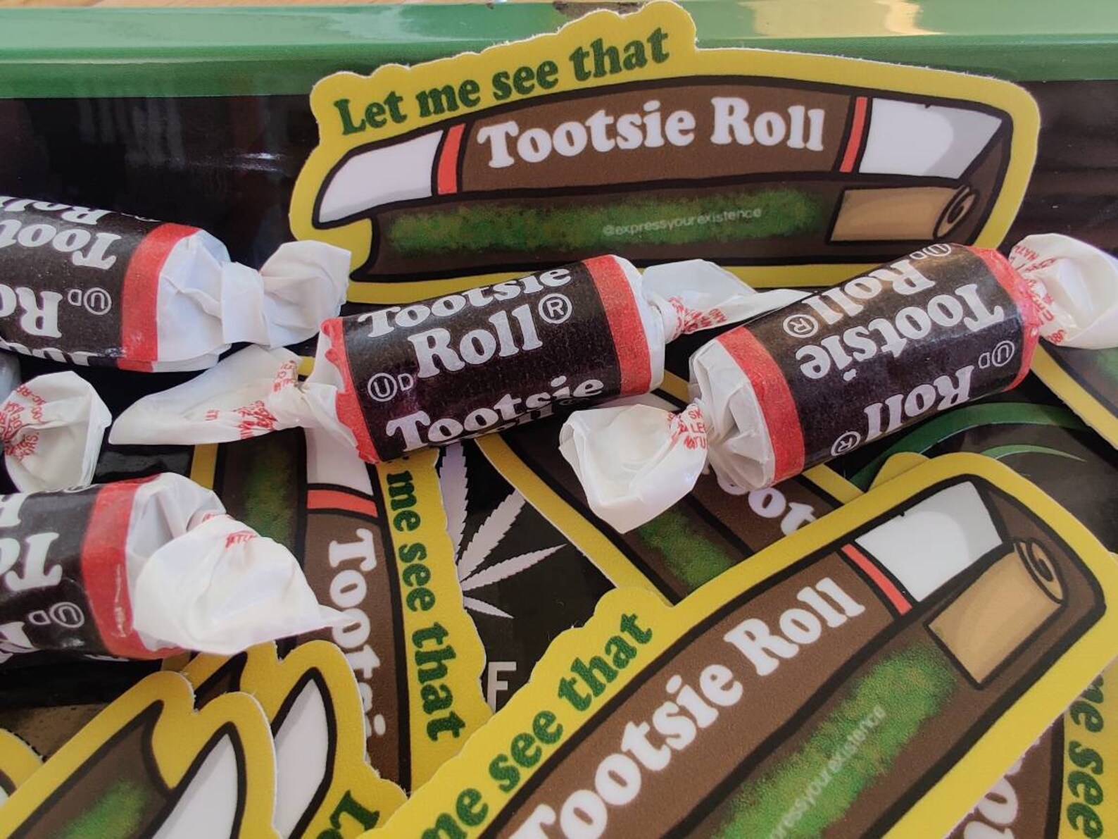 Let me see that tootsie roll sticker waterproof diecut etsy