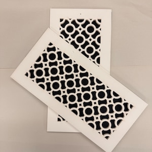 Rejilla de ventilación arquitectónica / MDF de 3/8&quot; de espesor / Imprimación blanca / Retorno de aire o registro personalizado / Rejilla decorativa para pared y techo