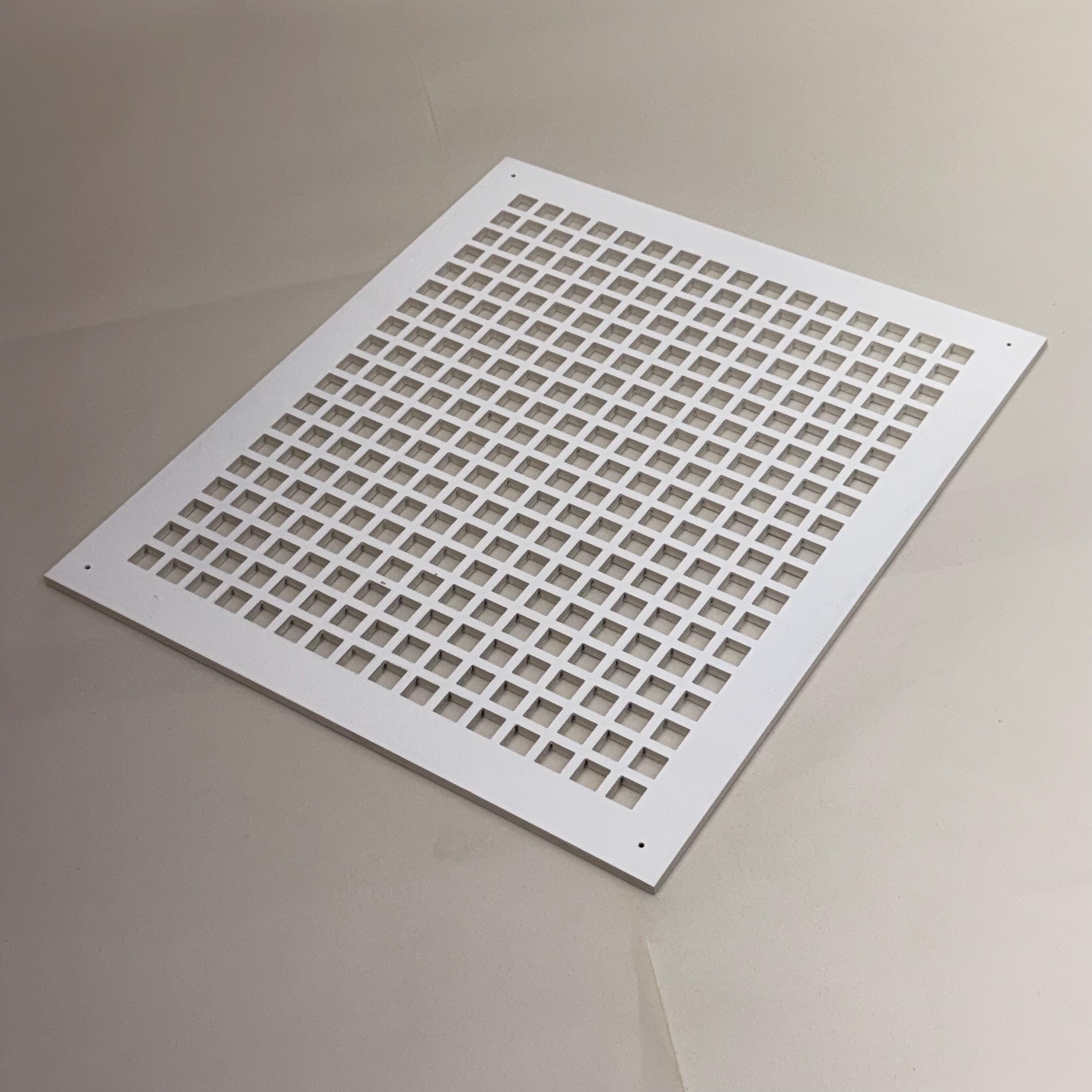 2-Pack 8x8 Inch Attic Soffit Vent – Aluminum Louver Grille With Built-In Insect Screen