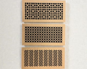 Architectural Vent Cover | 3/8" thick MDF | Customized Air Return or Register | Decorative Wall & Ceiling Grille