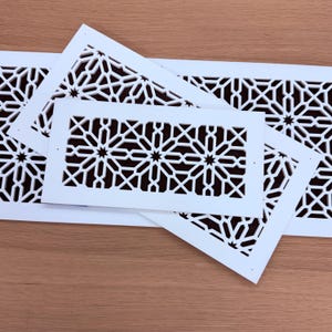 Architectural Vent Cover | 1/4&quot; thick MDF | Primed and painted | Finished and Customized Air Return | Decorative Wall & Ceiling Grille