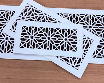 Custom Vent Cover 1/4” thick Finished: Painted and Finished Decorative Wall & Ceiling Grille