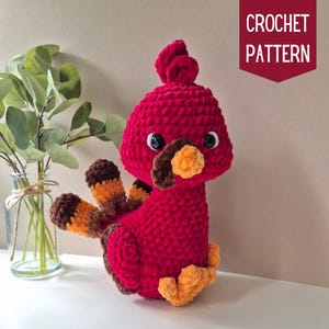 Amigurumi Turkey Pattern, plush pattern, PDF pattern, Stuffed turkey toy, Cute turkey, Thanksgiving turkey, Pattern English, Thanksgiving