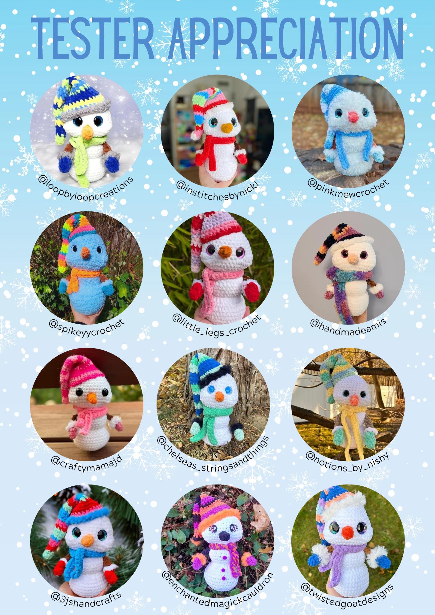 Bojangles, Amigurumi Snowman Pattern, Plush Snowman Pattern, Crochet ...