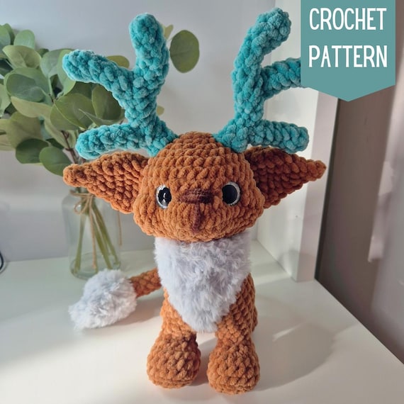 Amigurumi Leerion Pattern, Crochet lion, Crochet deer, Plush, Amigurumi Leerion plush, Crochet Leerion Pattern, English Pattern, Whimsical