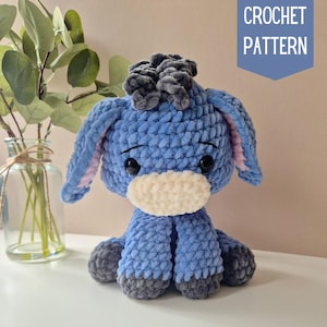 Amigurumi Donkey Pattern, Plush pattern, Donkey toy, Christmas, Crochet Donkey, Christmas pattern, Crochet Christmas Donkey