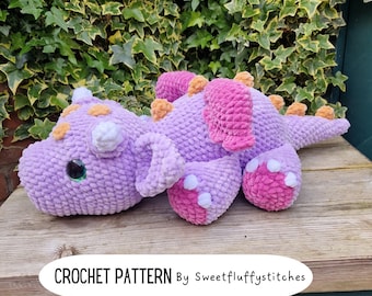 Amigurumi Dragon Pattern, Plush pattern, Dragon toy pattern, Crochet Dragon pattern, Dragon Plush Pattern, PDF Pattern, English Pattern