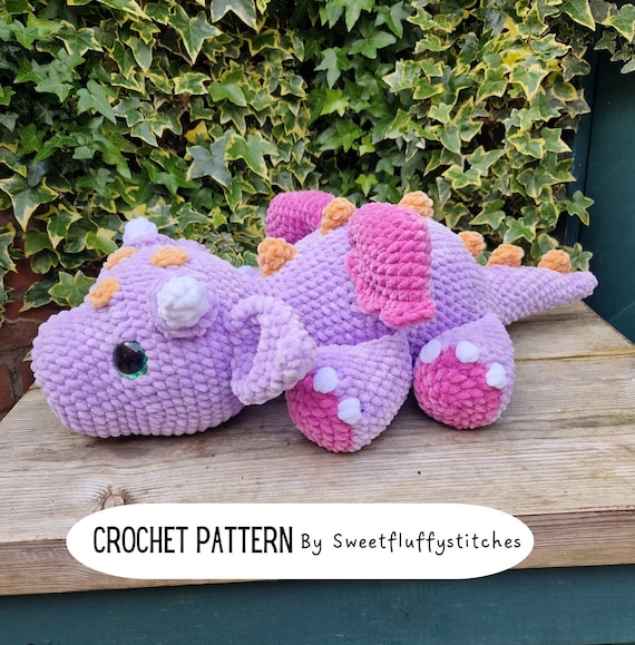 Amigurumi Dragon Pattern, Plush pattern, Dragon toy pattern, Crochet Dragon pattern, Dragon Plush Pattern, PDF Pattern, English Pattern
