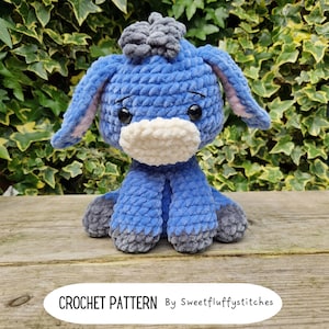 Amigurumi Donkey Pattern, Plush pattern, Donkey toy, Christmas, Crochet Donkey, Christmas pattern, Crochet Christmas Donkey