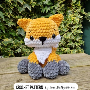 Amigurumi Fox Pattern, Plush pattern, Fox toy pattern, Crochet Fox pattern, Fox Plush Pattern, PDF Pattern, English Pattern