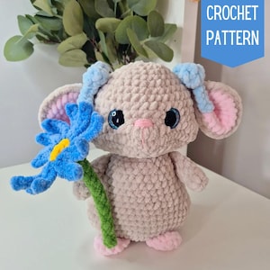 Amigurumi Mouse Pattern, Plush pattern, Mouse, Crochet Mouse, Amigurumi Mouse plush, Crochet Mouse, Pattern, Mouse Crochet, Amigurumi Mouse