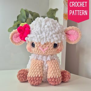 Amigurumi Lamb Pattern, Plush Lamb Pattern,  Crochet Lamb, Cow Plush, Amigurumi Lamb Plush, Lamb Pattern, Stuffed Lamb pattern, English PDF