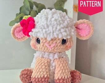 Amigurumi Lamb Pattern, Plush Lamb Pattern,  Crochet Lamb, Cow Plush, Amigurumi Lamb Plush, Lamb Pattern, Stuffed Lamb pattern, English PDF